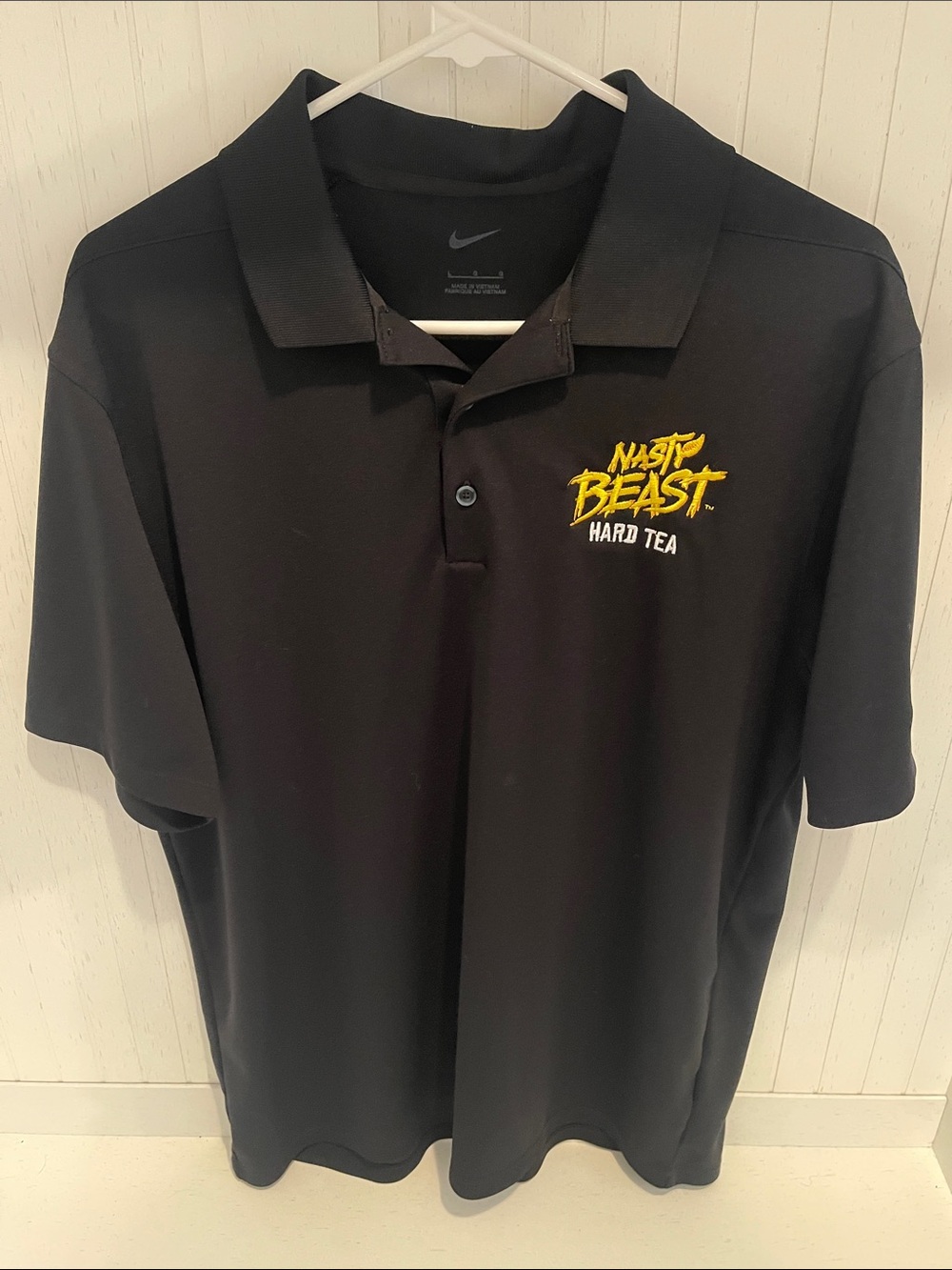 Nike Dri-FIT “Nasty Beast Hard Tea” Embroidered Golf Polo Shirt